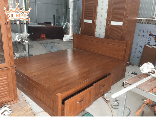Những mẫu giường ngủ được làm bằng nhôm nội thất VICHOME